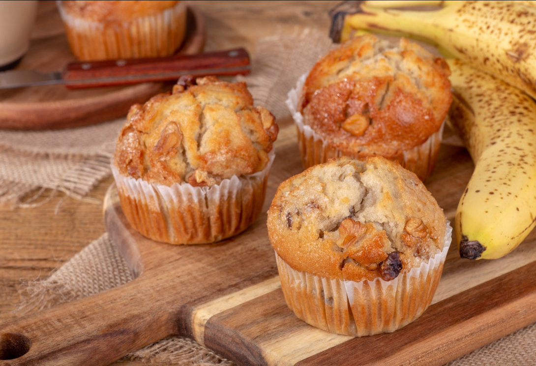 banánové muffiny